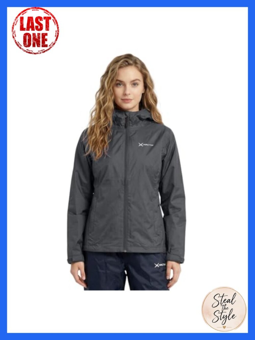 Waterproof Packable Rain Jacket Lightweight Hooded Nylon
